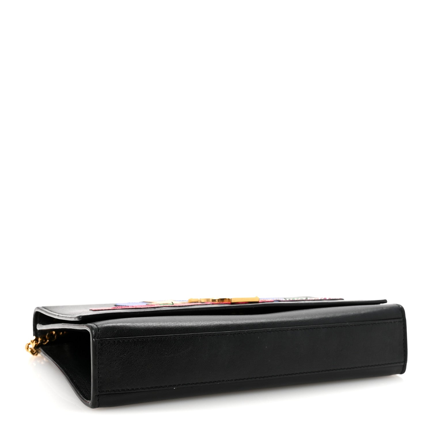Saint Laurent Lambskin Medium Cloud Star Monogram Kate Satchel Black 6 of 17
