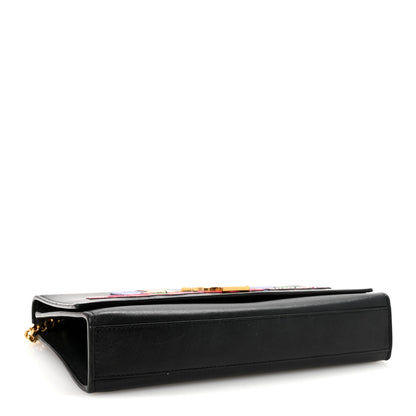Saint Laurent Lambskin Medium Cloud Star Monogram Kate Satchel Black 6 of 17
