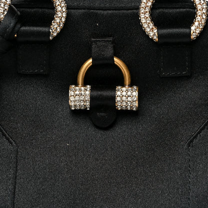 Saint Laurent Satin Crystal Mini Muse Black 7 of 10