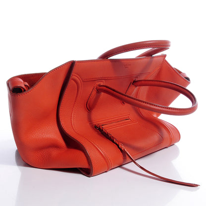 Celine Supple Calfskin Medium Phantom Luggage Orange 4 of 12