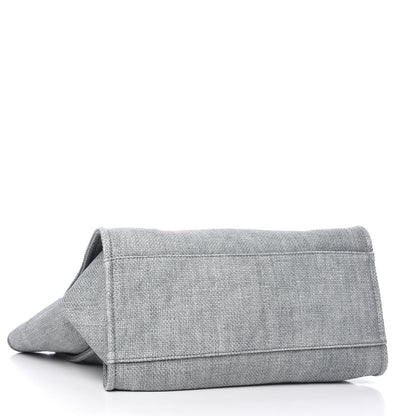 Chanel Woven Straw Raffia Medium Deauville Tote Grey 4 of 10