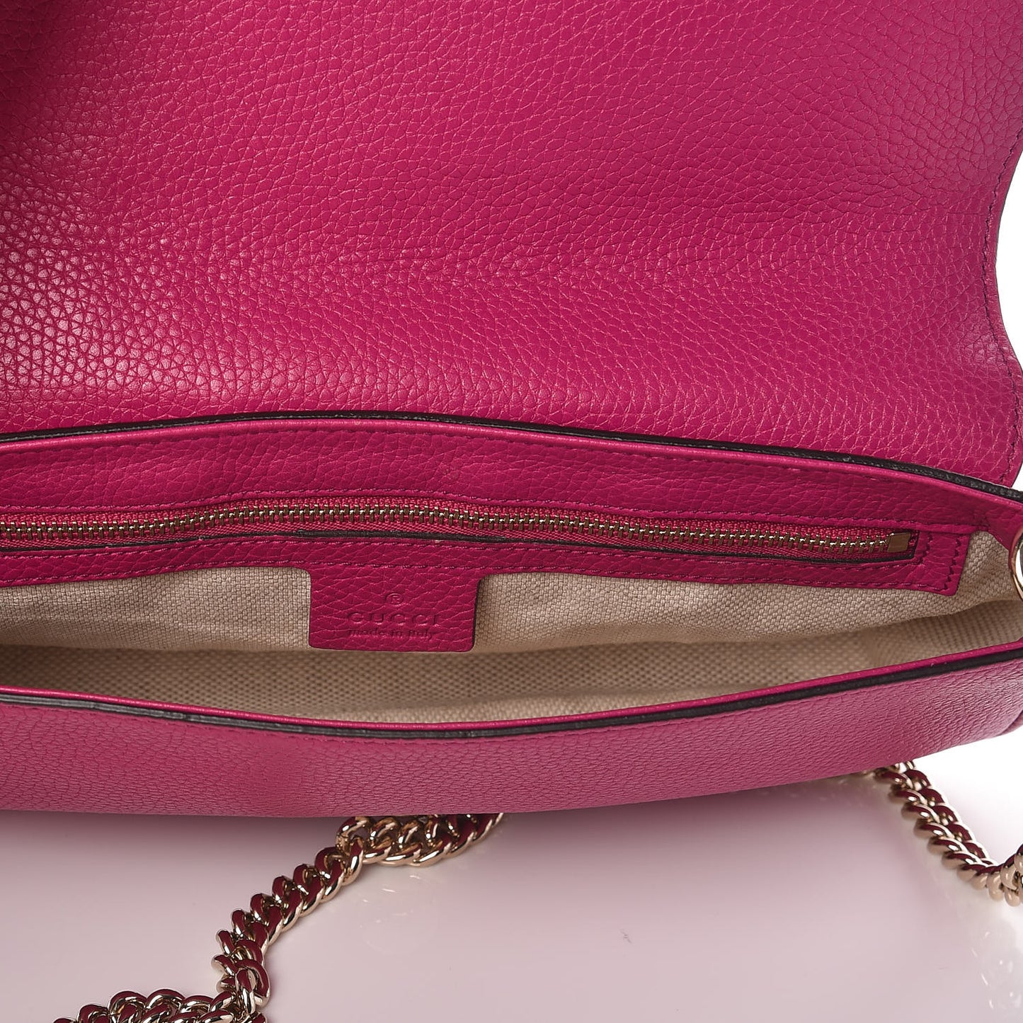 Cellarius Calfskin Medium Soho Flap Crossbody Bright Bouganville