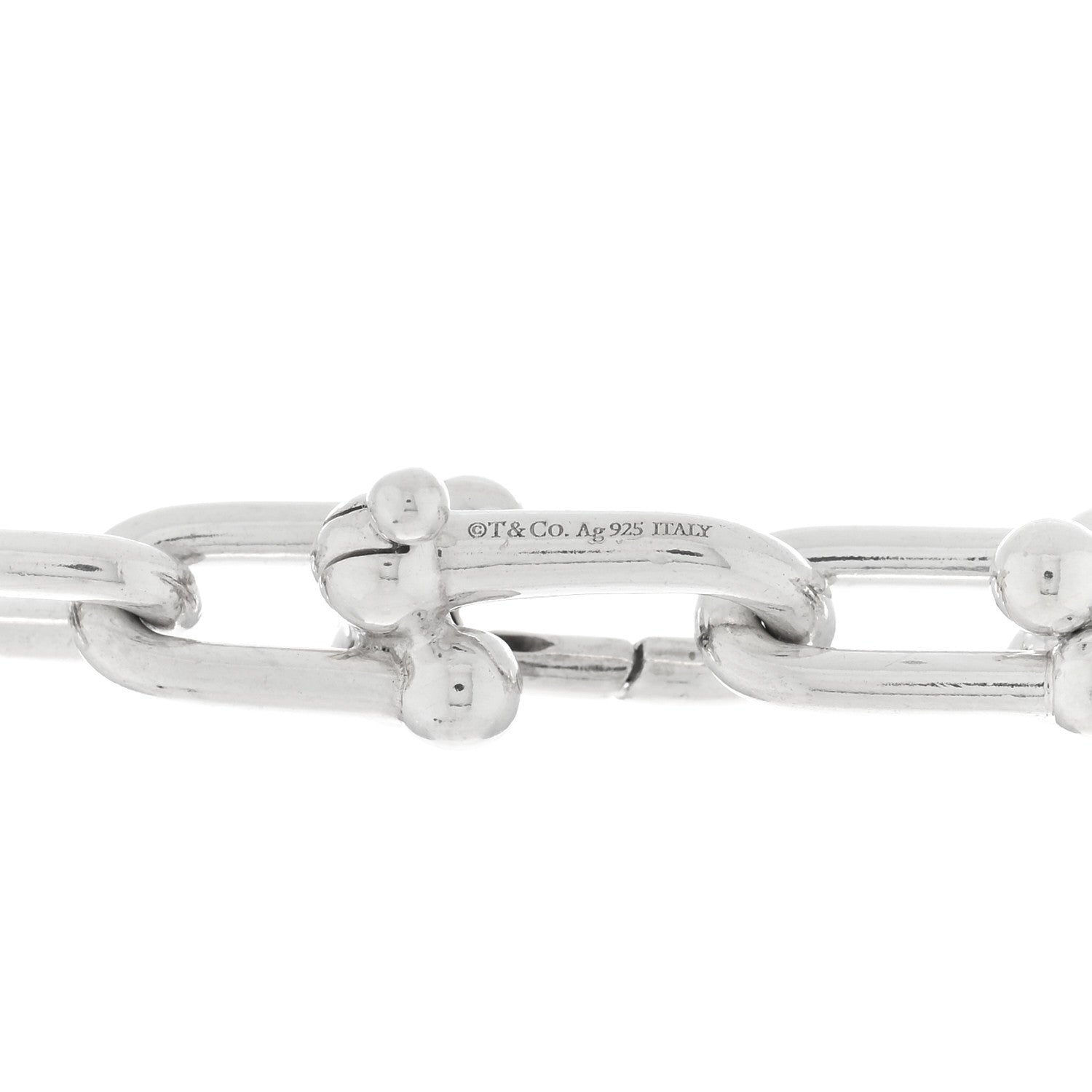 Tiffany Sterling Silver HardWear Graduated Link Necklace 4 of 4