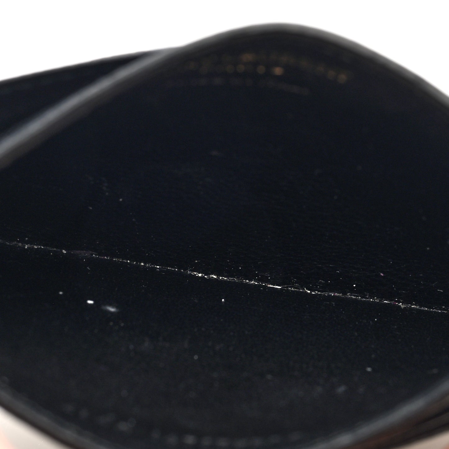 Grain De Poudre Matelasse Chevron Monogram Credit Card Case Black