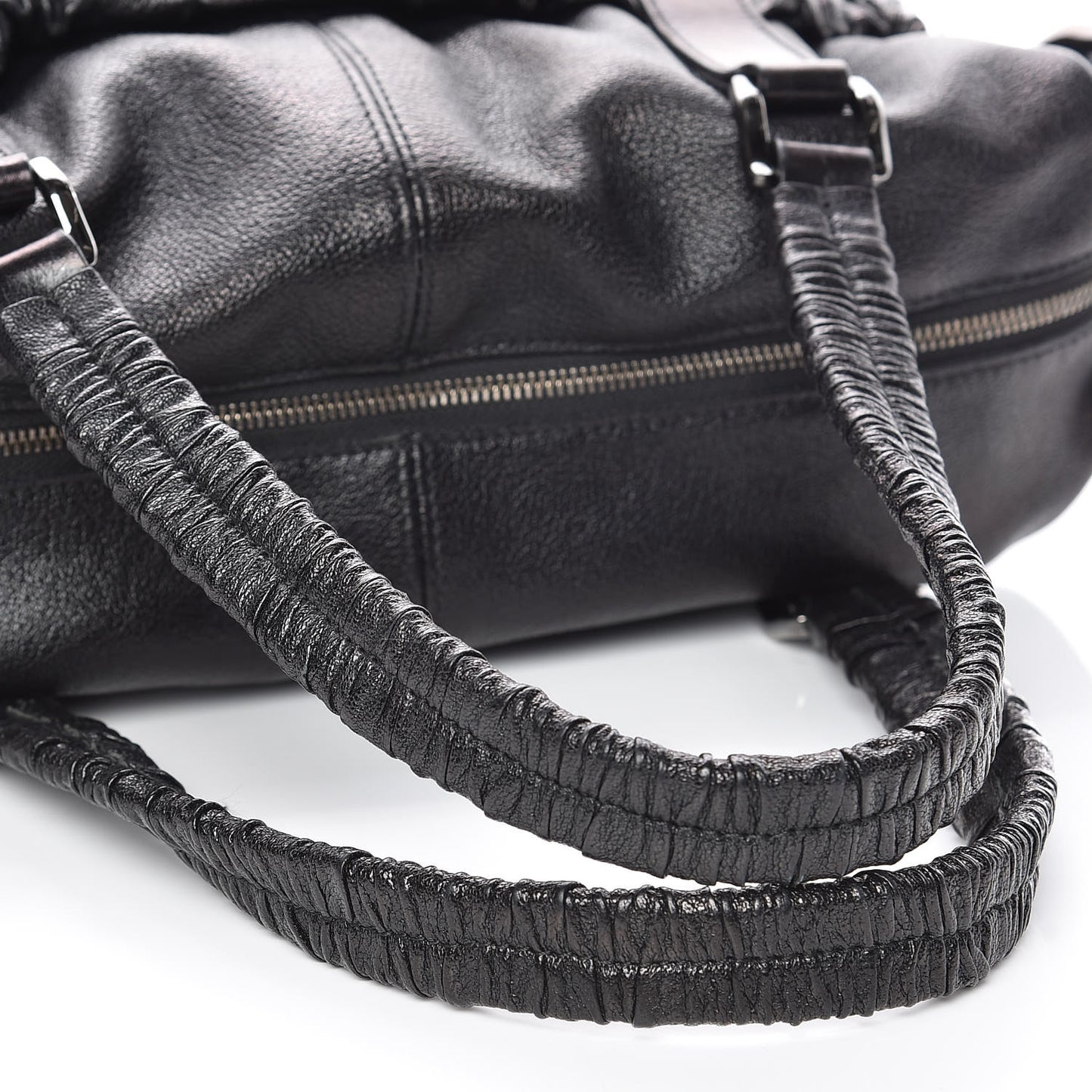 Grainy Calfskin Tote Black