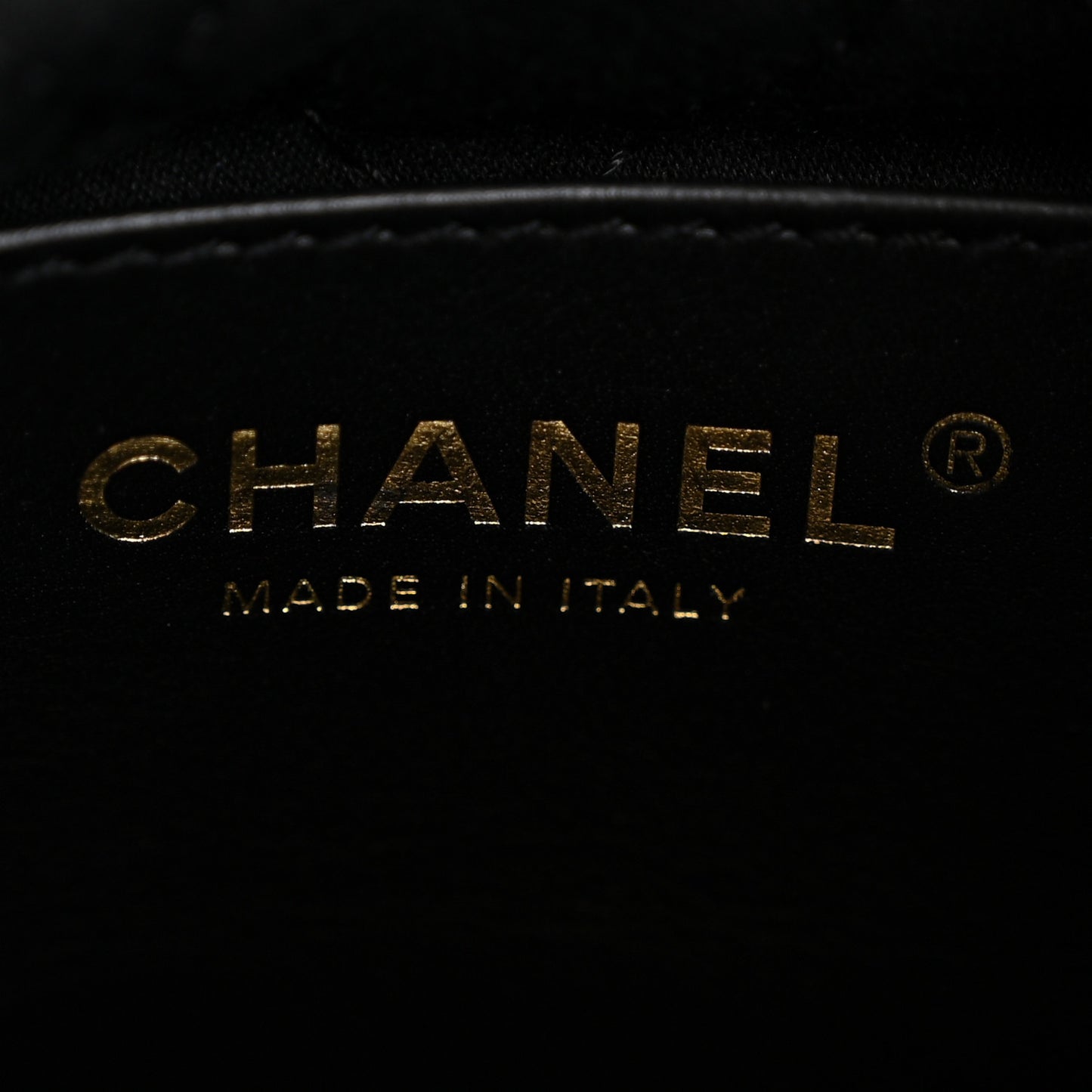 Shiny Calfskin Quilted Mini Chanel 22 Black