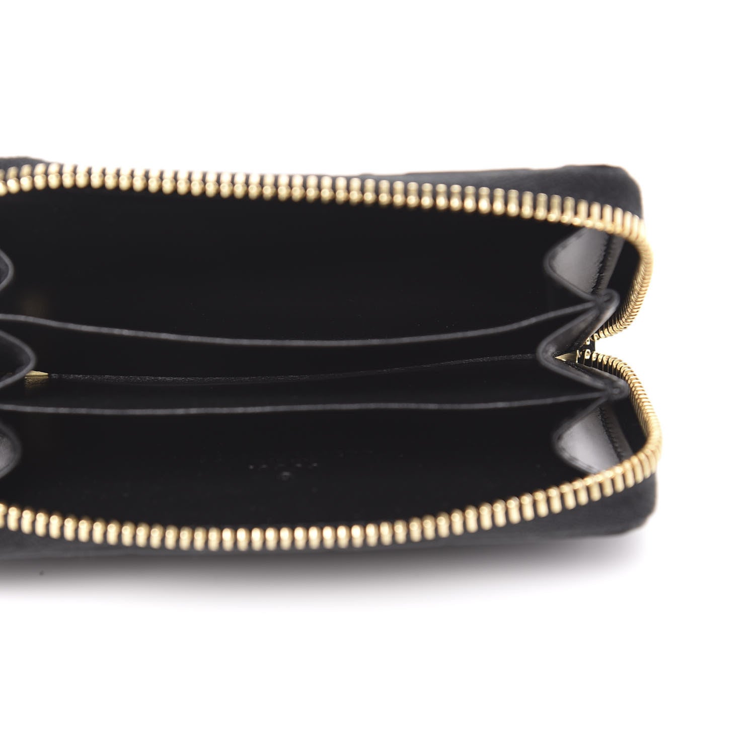 Gucci Guccissima Zip Around Card Case Black 5 of 7