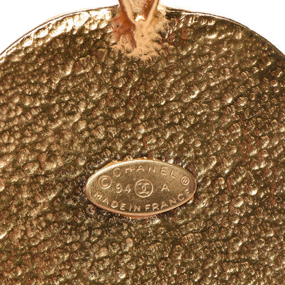 Chanel CC Sun Pendant Gold 3 of 3