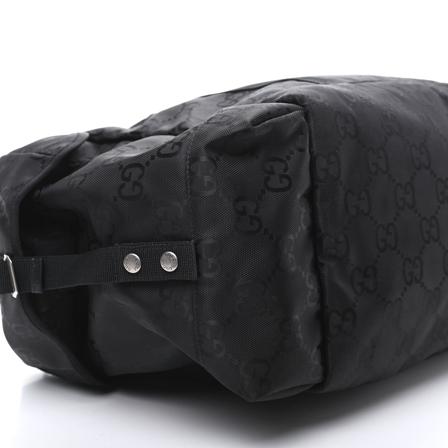Gucci Econyl Nylon Monogram Off The Grid Duffle Bag Black 9 of 10