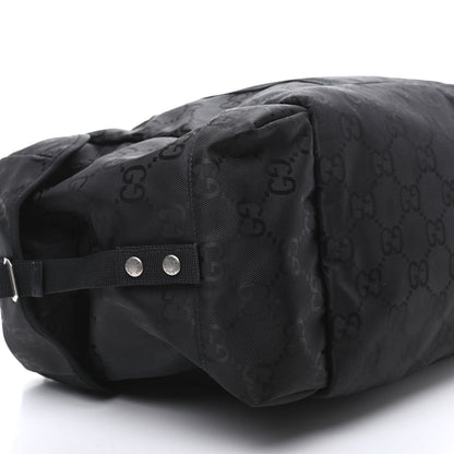 Gucci Econyl Nylon Monogram Off The Grid Duffle Bag Black 9 of 10
