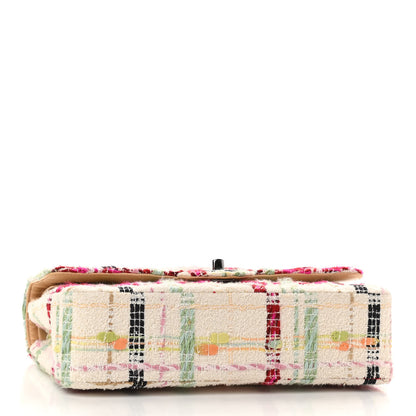 Chanel Tweed Quilted Medium Double Flap Beige Pink 4 of 11