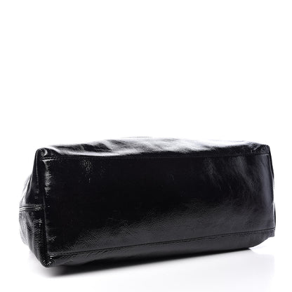 Gucci Patent Medium Soho Chain Shoulder Bag Black 4 of 9