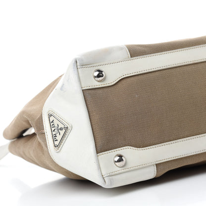 Prada Jacquard Logo Tote Corda Talco 6 of 15