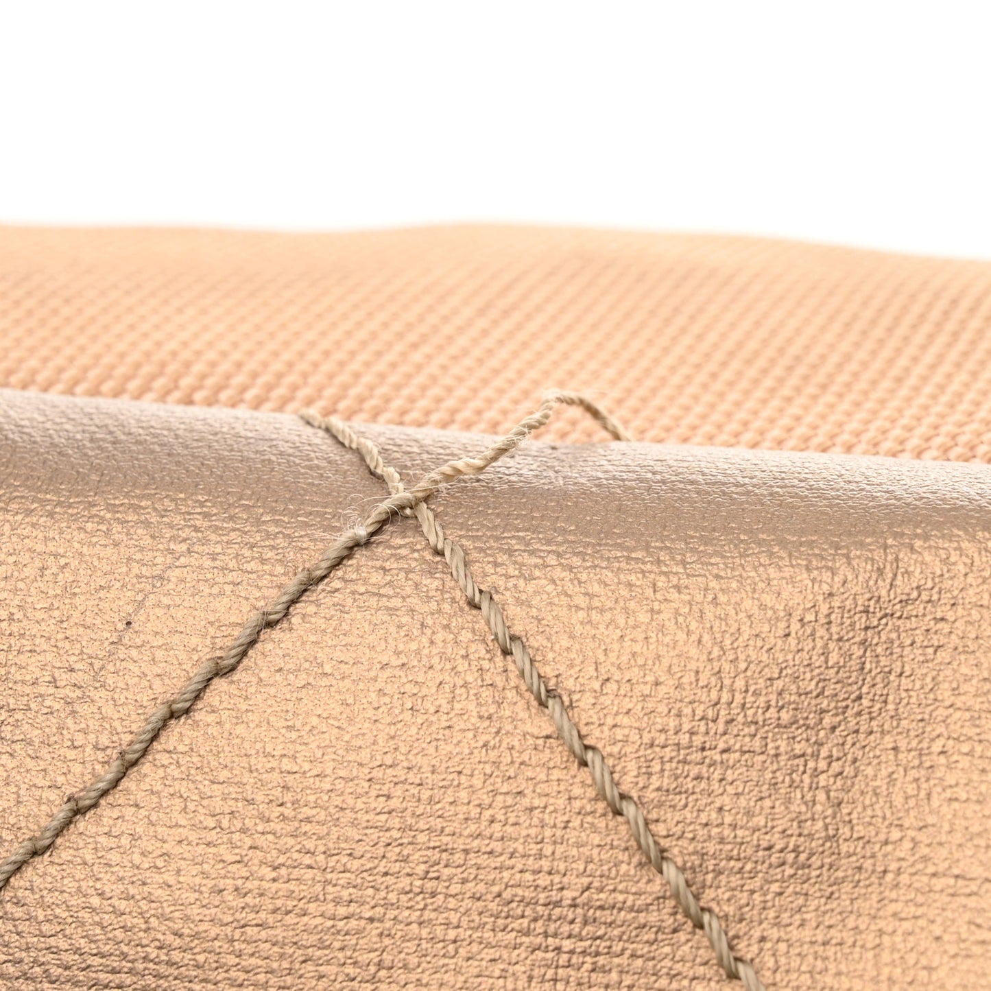 Metallic Coated Canvas Large Paris Biarritz Tote Gold