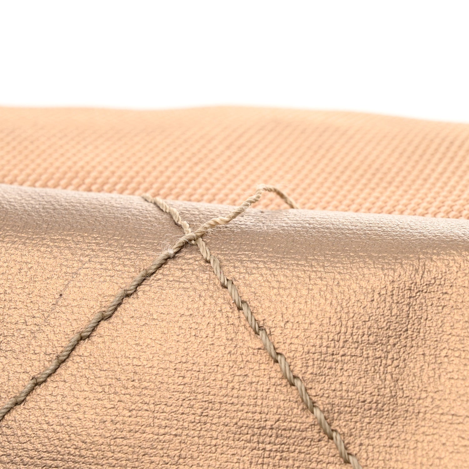 Chanel Metallic Coated Canvas Large Paris Biarritz Tote Gold 12 of 17
