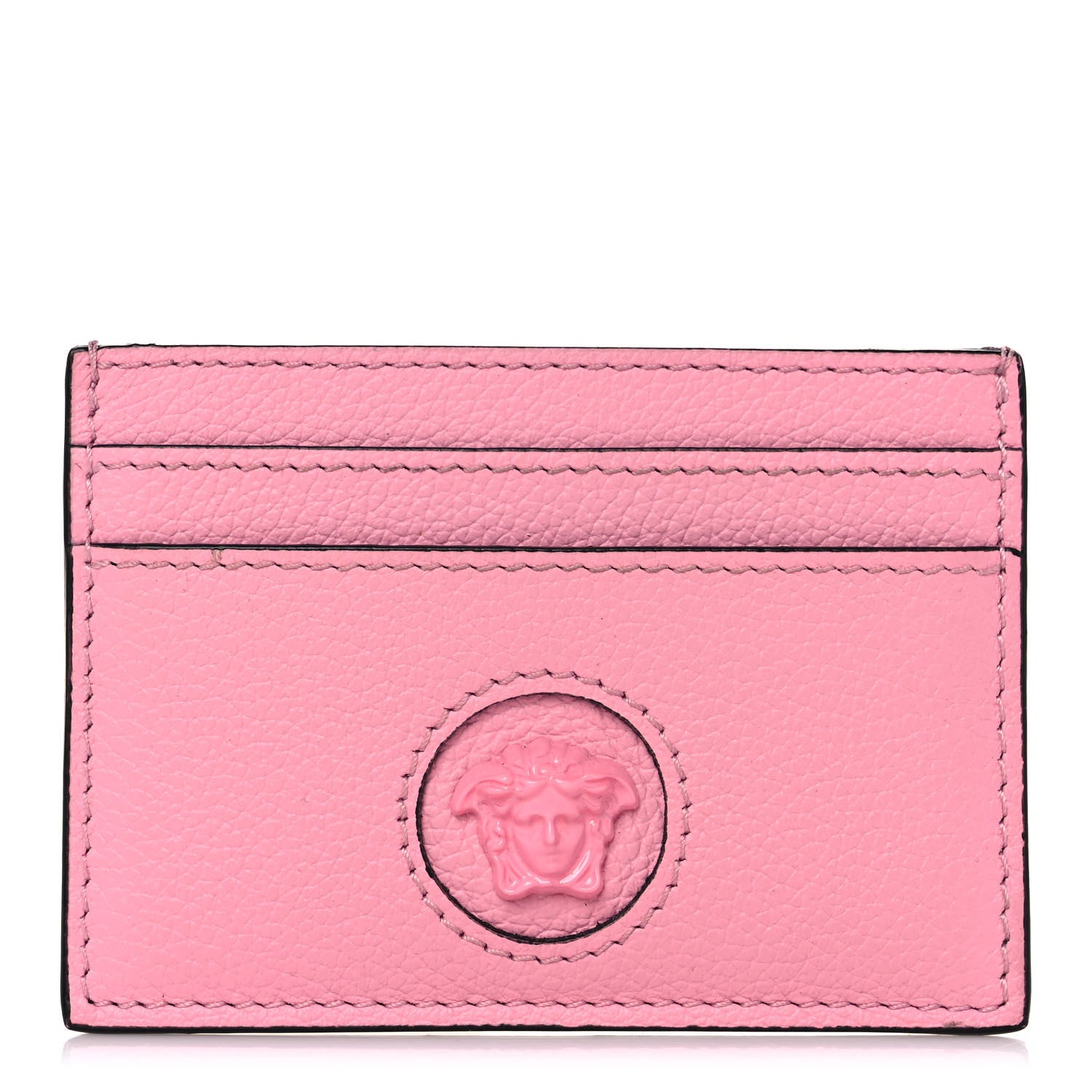 Versace Calfskin Medusa Card Holder Pink 1 of 8
