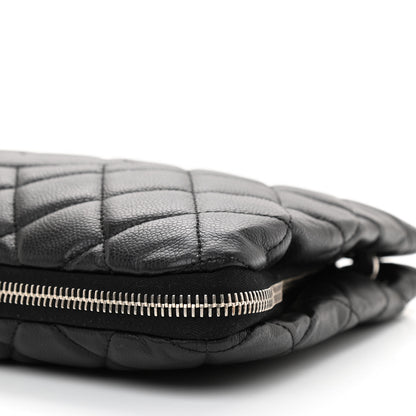 Chanel Caviar Quilted Expandable Zip Shoulder Bag Black 11 of 11