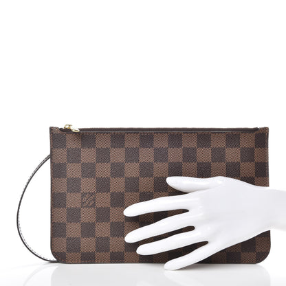Louis Vuitton Damier Ebene Neverfull MM GM Pochette 2 of 8