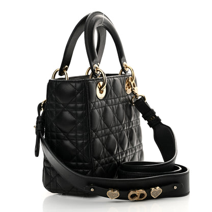 Christian Dior Lambskin Cannage Small My ABCDior Lady Dior Black 3 of 15