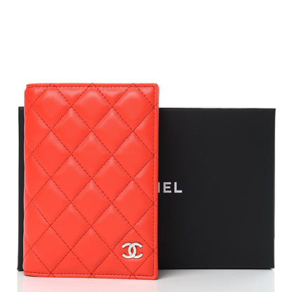 Chanel Lambskin Quilted Passport Holder Red 8 of 8
