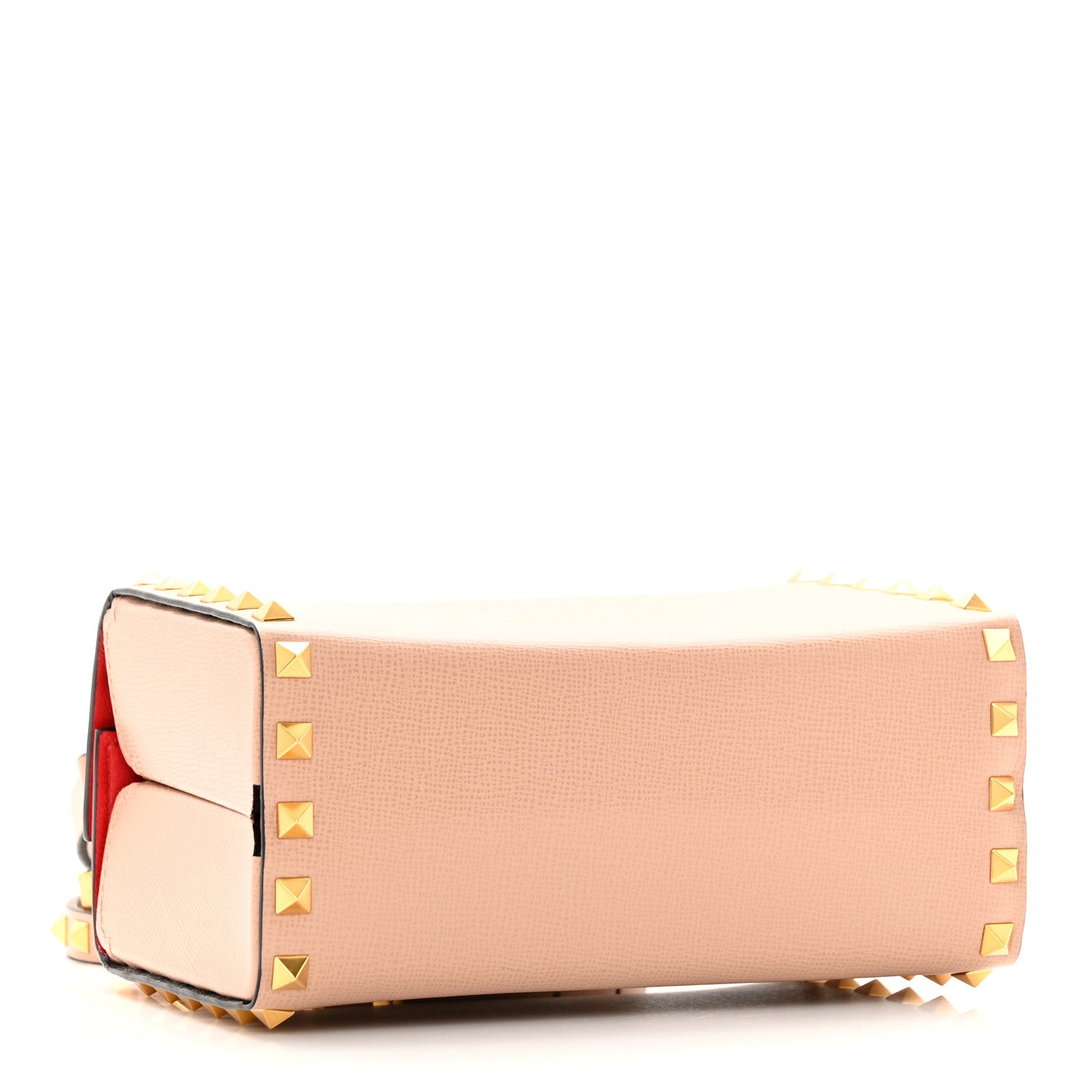 Valentino Garavani Grainy Calfskin Rockstud Alcove Box Top-Handle Bag Rose Cannelle 4 of 14