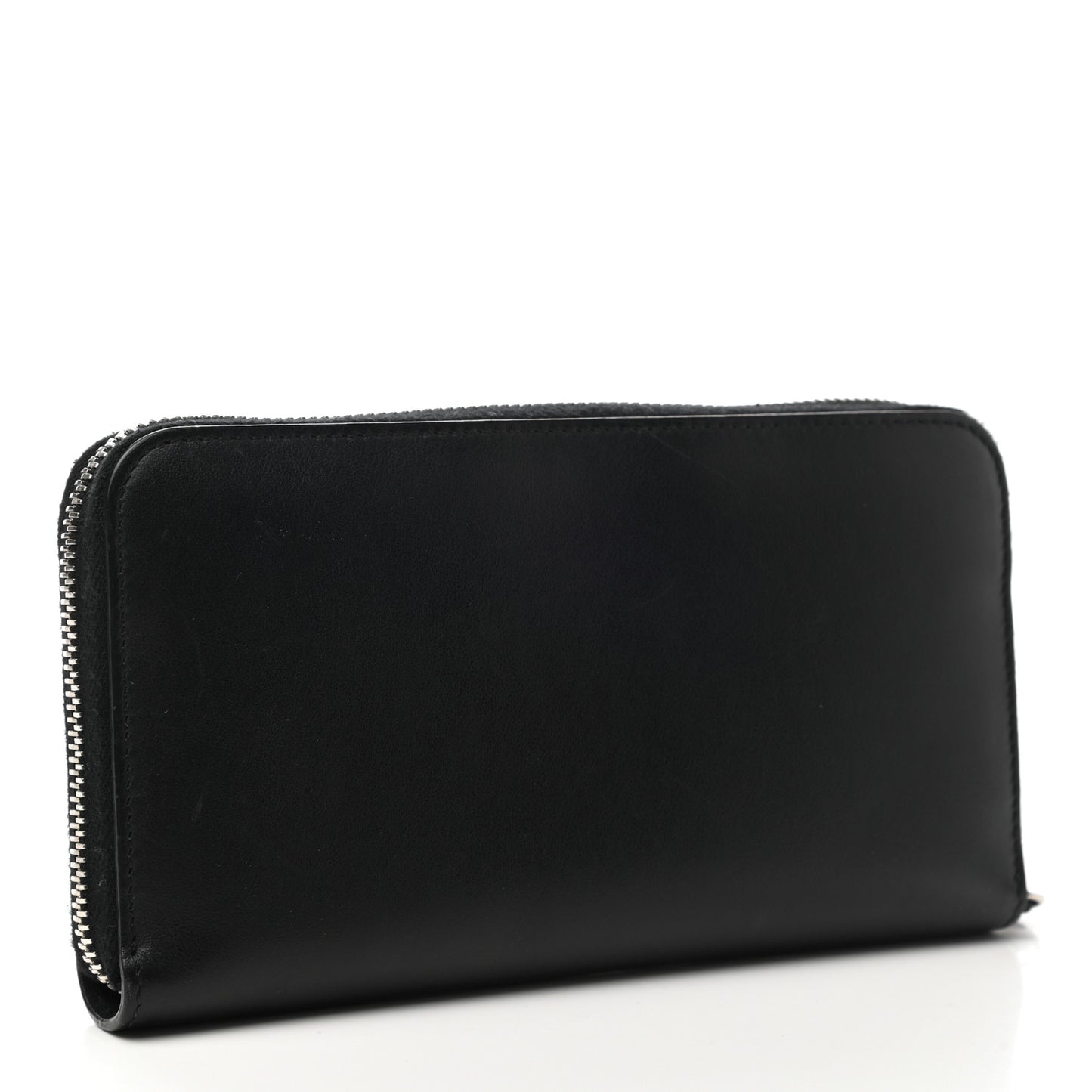 Vitello Century Opaco Mini Bug Eyes Zip Around Wallet Black