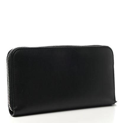Fendi Vitello Century Opaco Mini Bug Eyes Zip Around Wallet Black 3 of 7