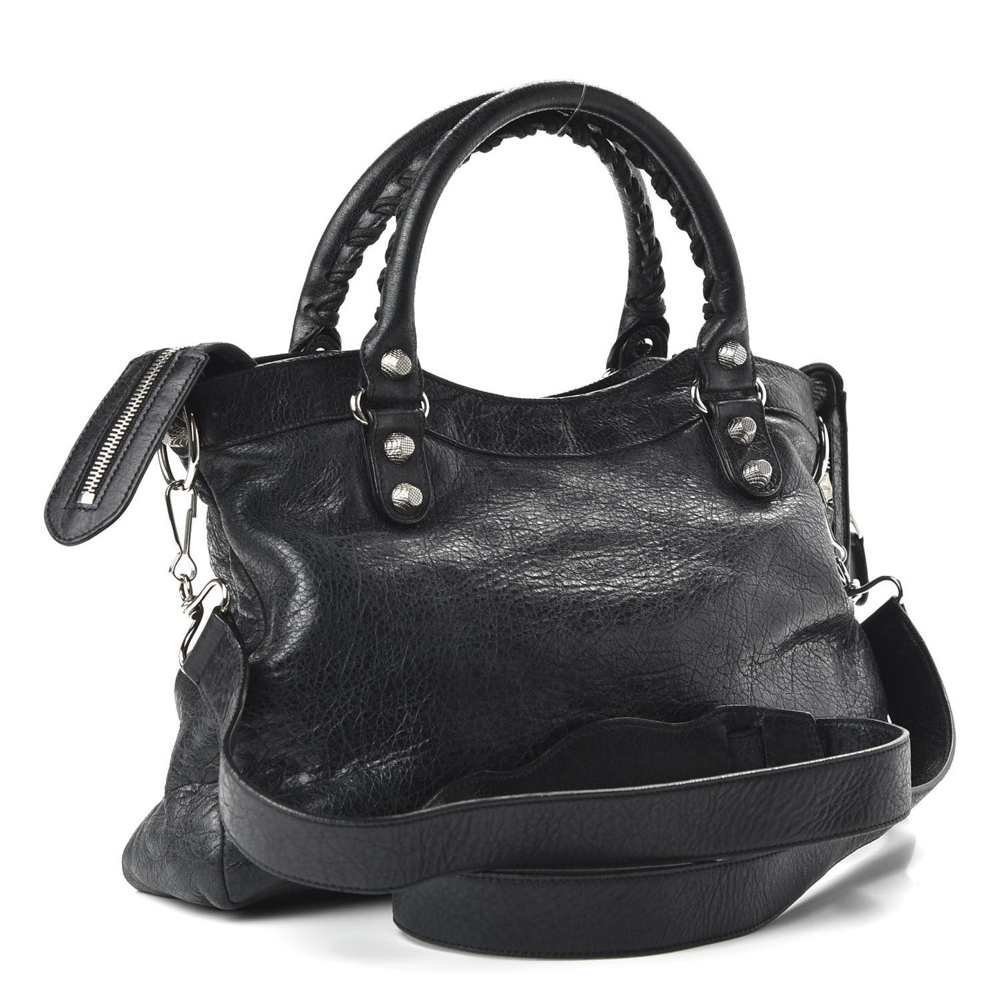 Agneau Giant 12 Silver Hardware Town Black