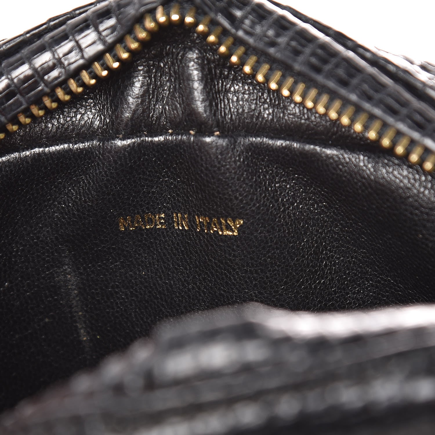 Chanel Lizard Quilted Small Tassel Camera Case Black 7 of 13
