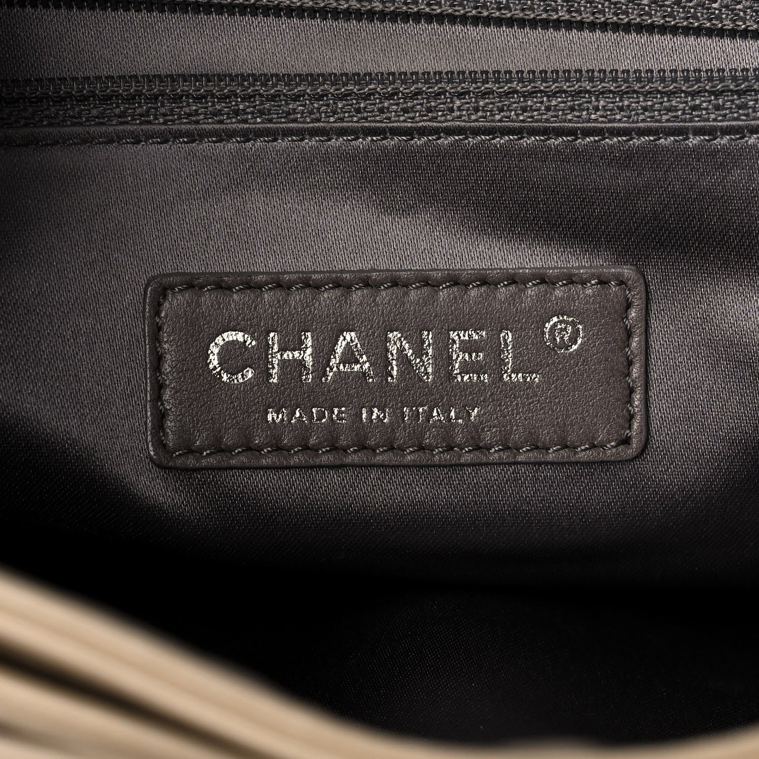 Chanel Lambskin Quilted Mademoiselle Accordion Tote Beige 6 of 13