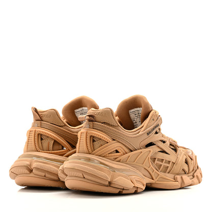 Balenciaga Rubber Mesh Monocolor Clear Sole Womens Track.2 Open Sneakers 35 Light Brown 5 of 11