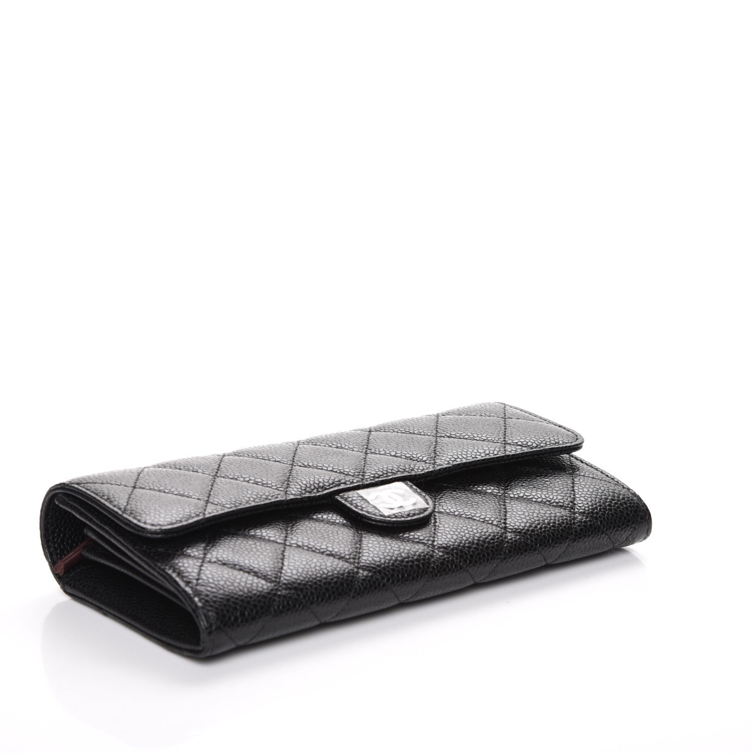 Chanel Caviar Quilted Large Flap Wallet Black 4 of 8