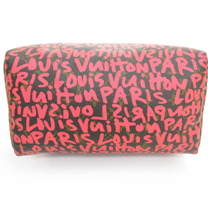 Louis Vuitton Monogram Graffiti Speedy 30 Fuchsia 4 of 8