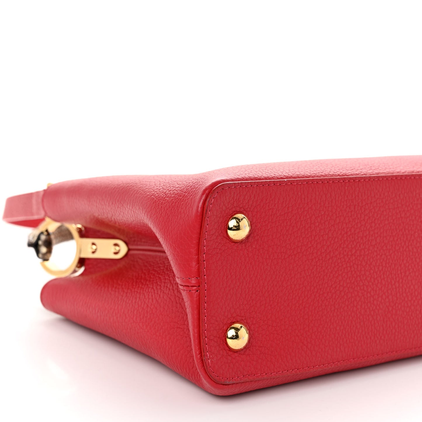 Taurillon Snakeskin Capucines BB Rubis