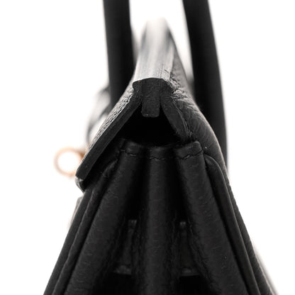 Hermes Togo Birkin 25 Black 11 of 13