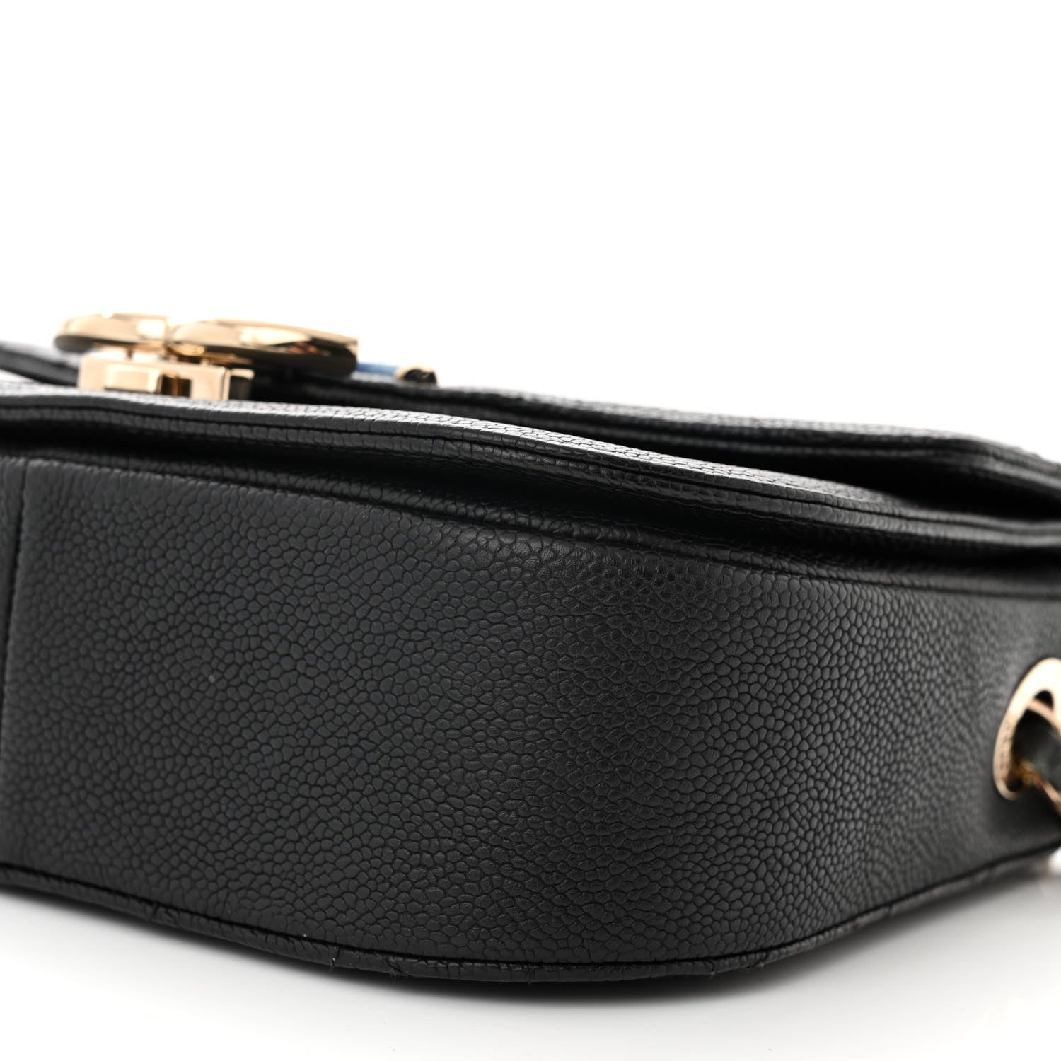 Chanel Grained Calfskin Quilted Small Cuba Top Handle Flap Black 10 of 11