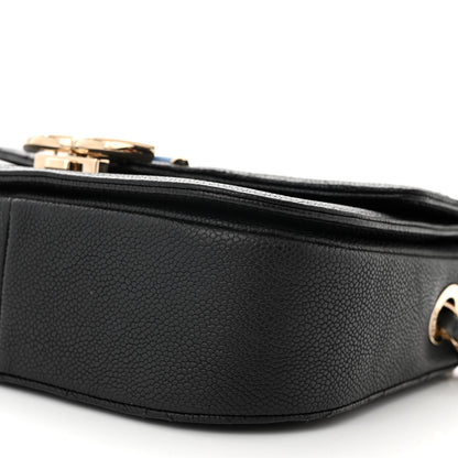 Chanel Grained Calfskin Quilted Small Cuba Top Handle Flap Black 10 of 11