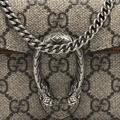 Gucci GG Supreme Monogram Super Mini Dionysus Shoulder Bag Taupe 9 of 11