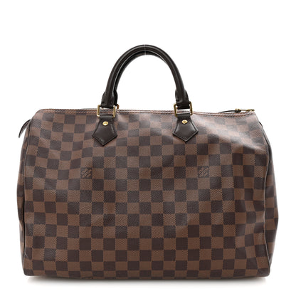 Louis Vuitton Damier Ebene Speedy 35 1 of 9