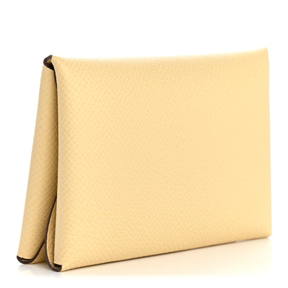 Hermes Epsom Calvi Duo Card Case Parchemin 3 of 8