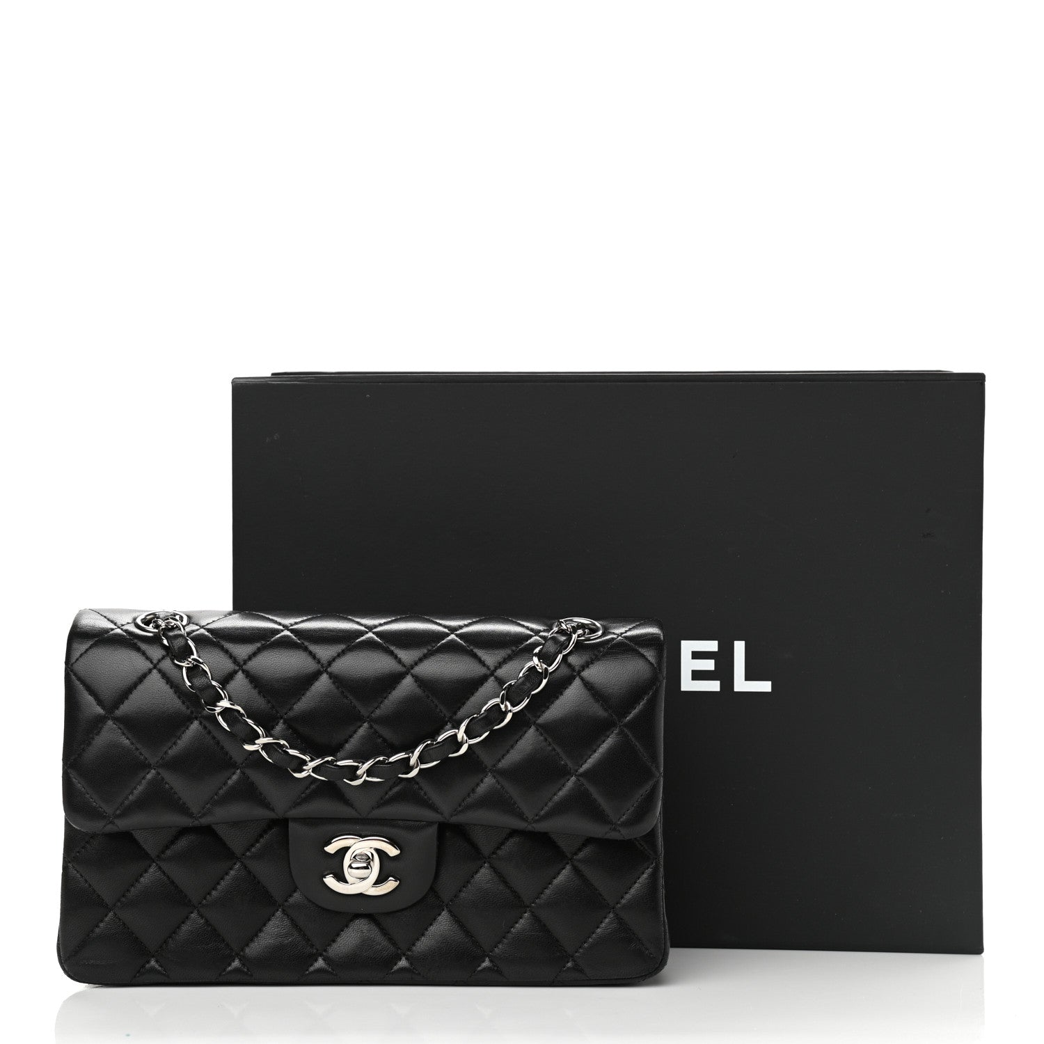 Chanel Lambskin Quilted Small Double Flap Black 13 of 13