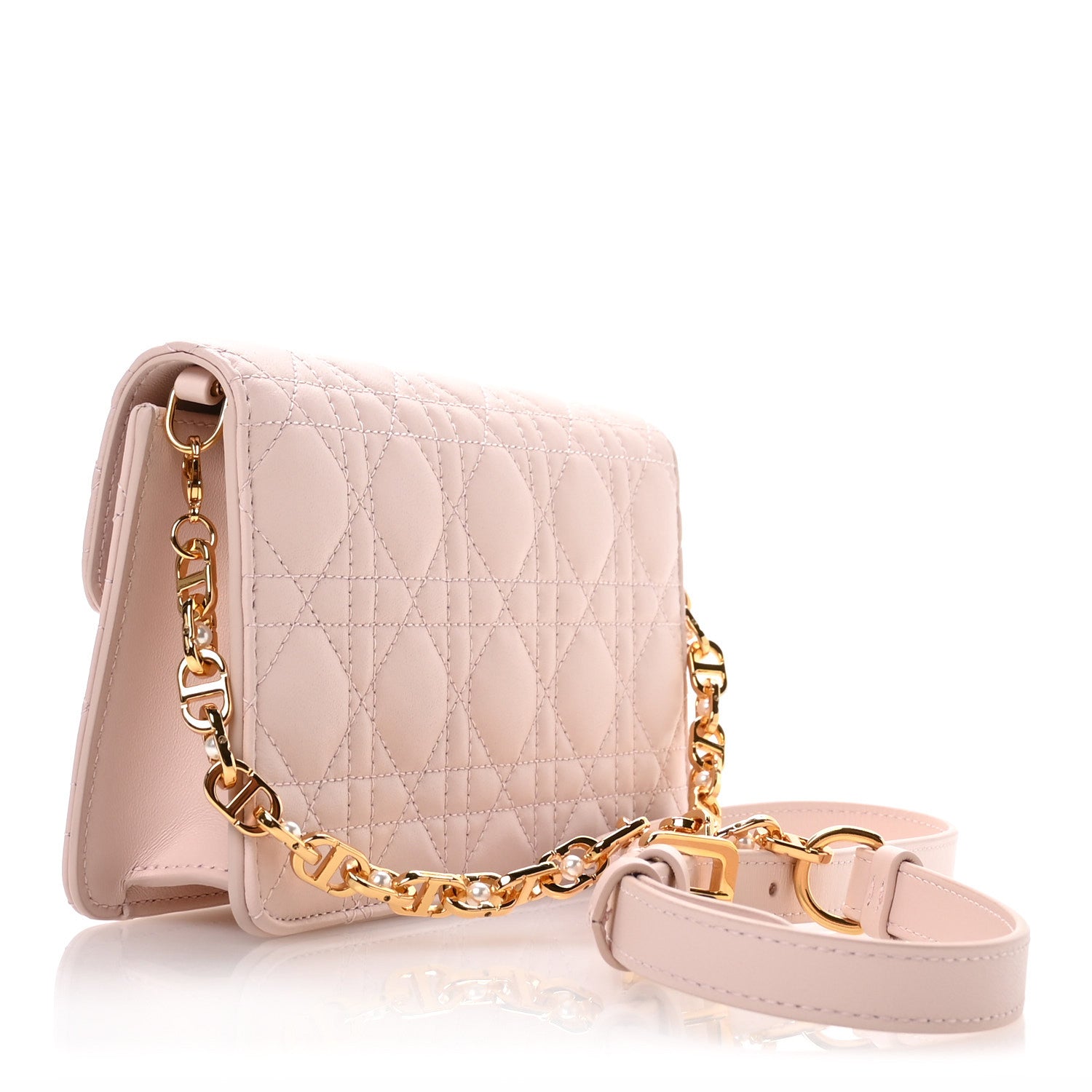 Christian Dior Lambskin Cannage Jolie Mini Bag Powder Pink 3 of 10