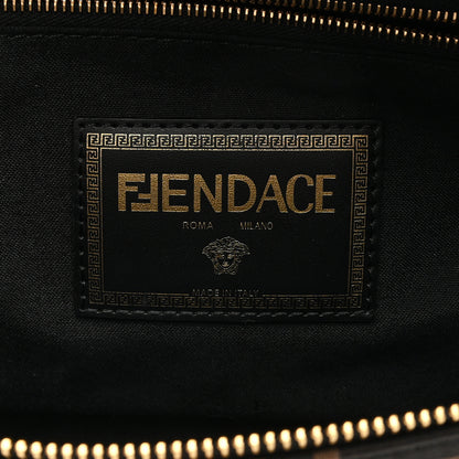 Fendi X VERSACE Nylon Cuoio Romano Fendace FF Baroque Belt Bag Black Gold 6 of 9