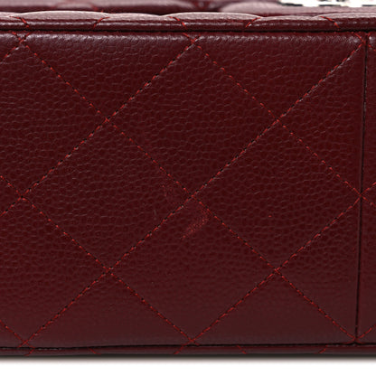 Chanel Caviar Quilted Jumbo Double Flap Dark Red 12 of 12