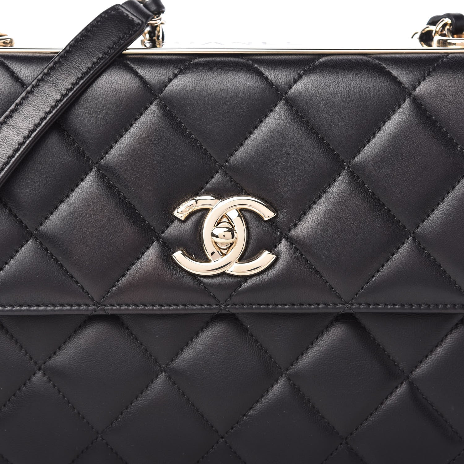 Chanel Lambskin Quilted Medium Trendy CC Flap Black 10 of 11