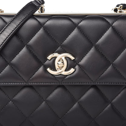 Chanel Lambskin Quilted Medium Trendy CC Flap Black 10 of 11