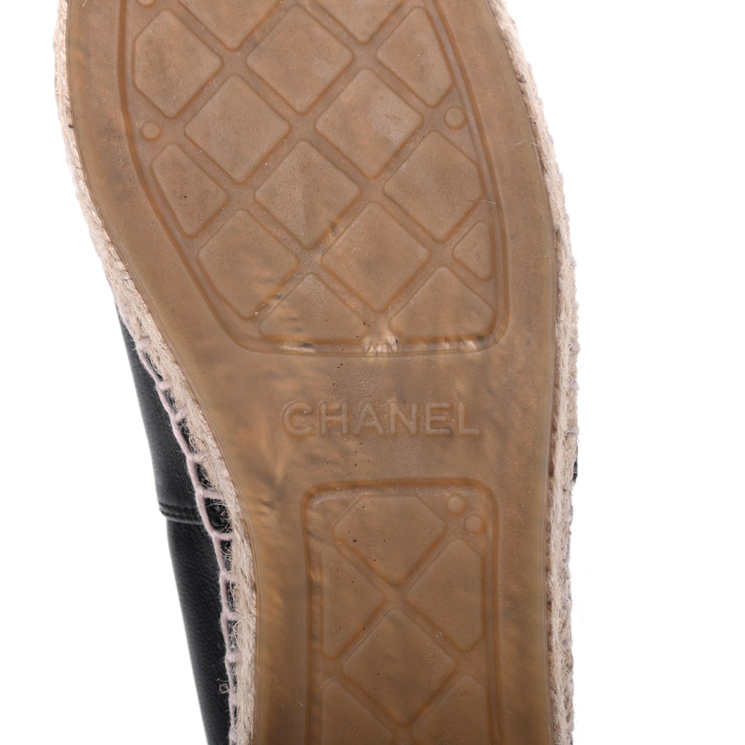 Chanel Lambskin CC Espadrilles 39 Black 6 of 13