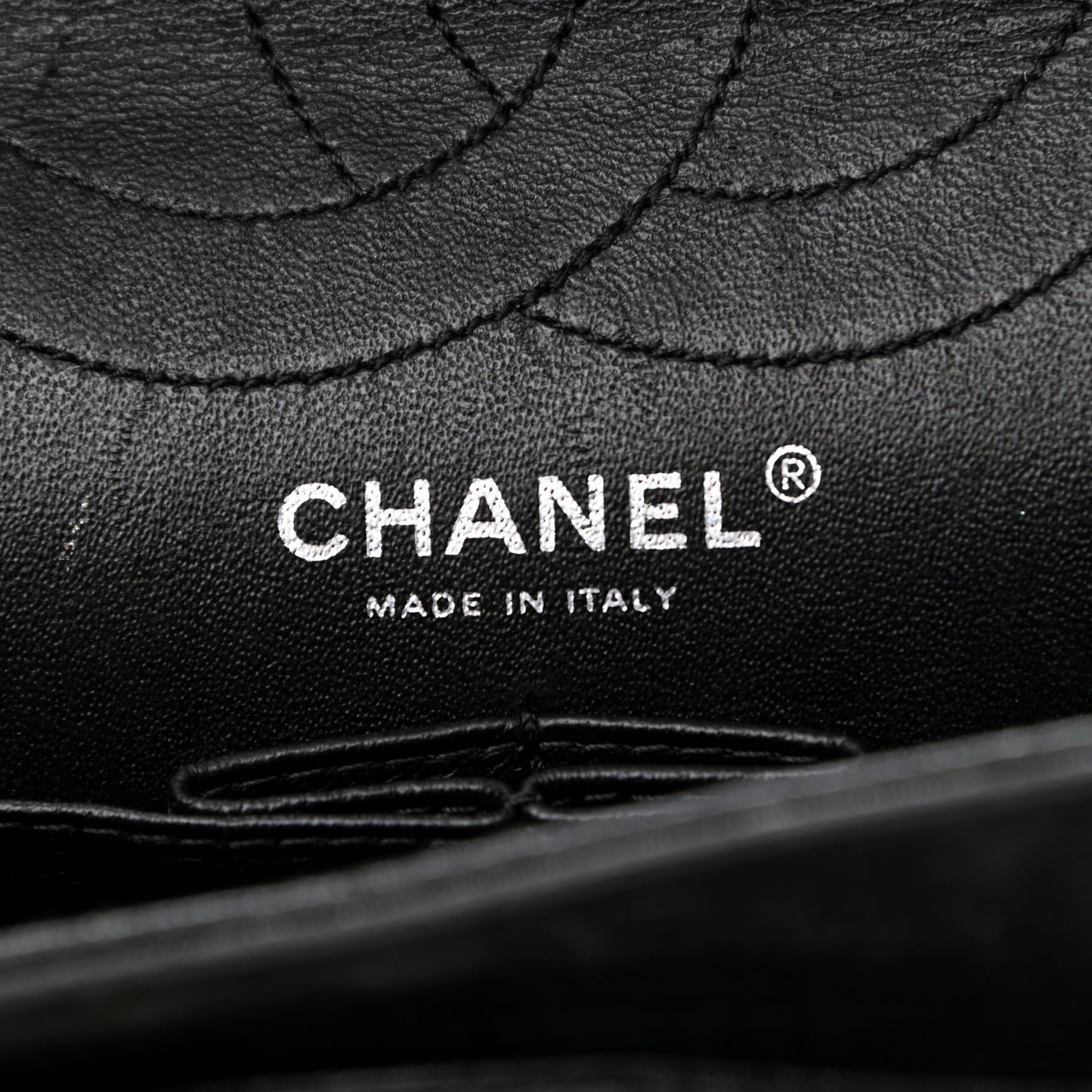Iridescent Calfskin Quilted 2.55 Reissue 226 Flap Black