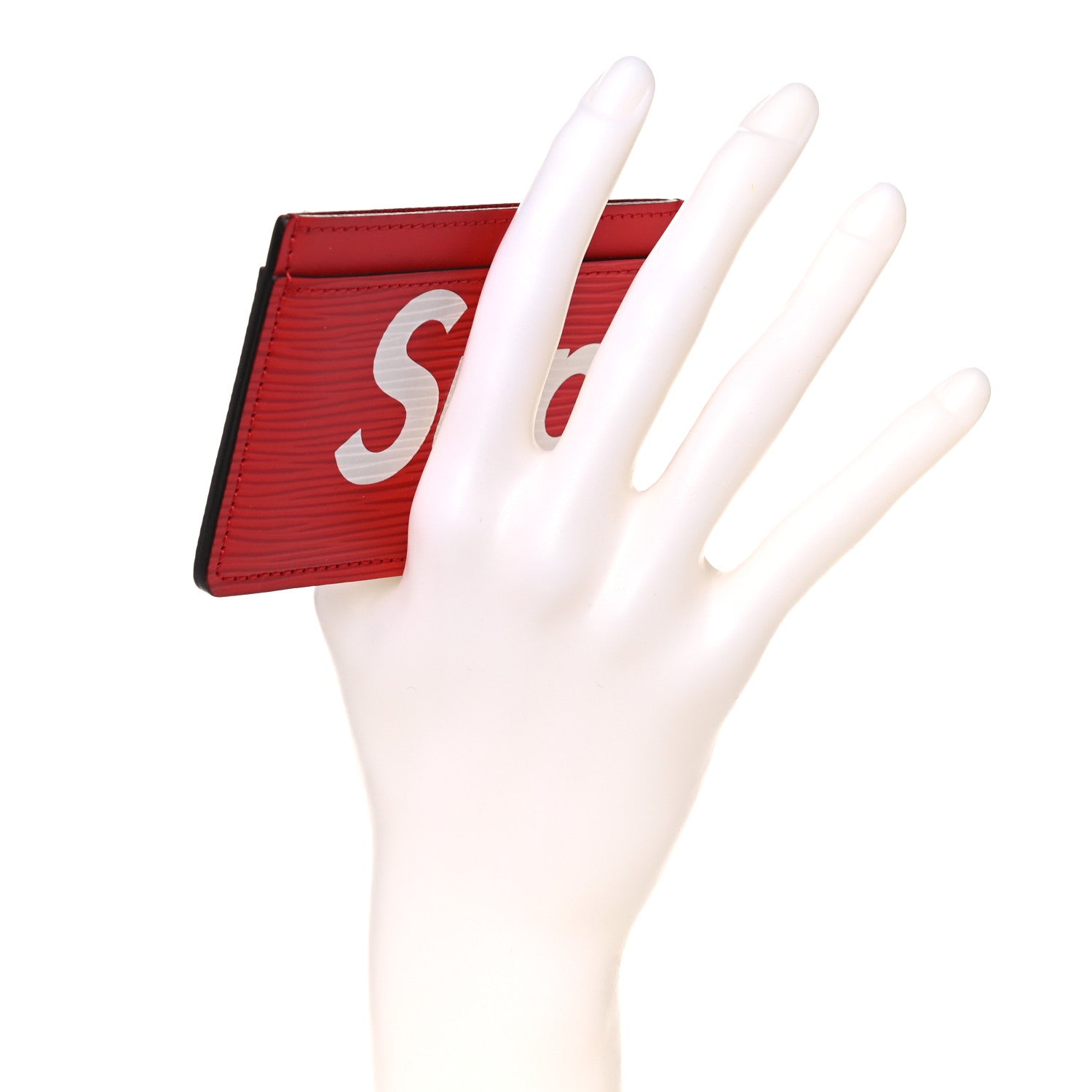 Louis Vuitton X SUPREME Epi Card Holder Red 2 of 6