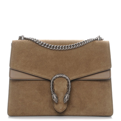 Gucci Suede Medium Dionysus Shoulder Bag Taupe 1 of 7